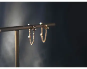Uus Ruby Kõrvarõngad Teemant Kõrvarõngad S925 Sterling Hõbedaga Inkrusteeritud Naine Kerge Luksus Retro Lihtne Mood Temperament