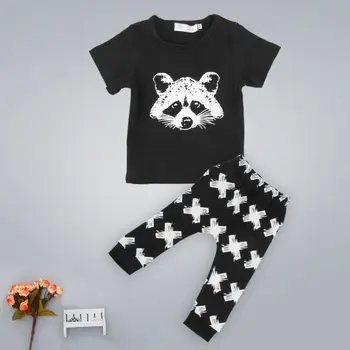 Baby Poiste Riided Seab Poisid Fox Puuvillased Topid T-särk+Püksid, Säärised 2tk Varustus, Komplekti Kostüüm Poiste Riided