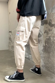 2020 tunked meeste mood brändi pin pahkluu pikkusega püksid lahti pikad vabaaja püksid kevadeks ja suveks püksid korea fashion