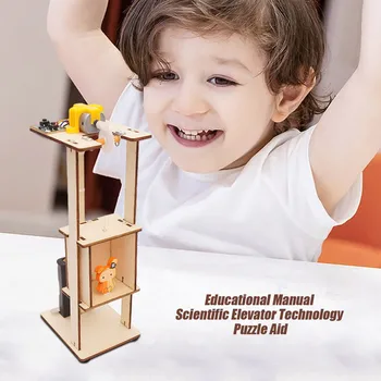 Lapsed Lift Mänguasi Haridus-Käsitsi Teaduslike Tehnoloogia Puzzle Abi Mänguasjad Lastele D50