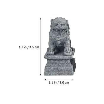 2tk Mini Kivi Lõvi Decor Simulatsiooni Lõvi Käsitöö Maastiku Väikesed Kaunistused