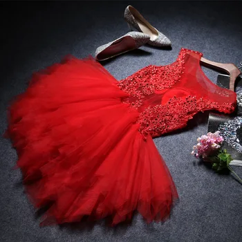 2019 uusi suvel kaasamine pruut kleit punane terviseks riided lühike seelik plahvatus kleit Pidulik õhtukleit qipao Suurus S-3XL