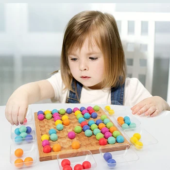Vikerkaar Rant Kõrvaldamise Mäng Vanema-Lapse Lauamäng Montessori Õppevahendid Clip Helmed Aritmeetiline Õppe Mänguasjad
