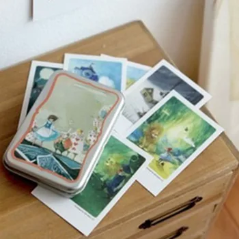 40 Tk/set Postkaartide Komplekt Rauast kasti Rohelised taimed postkaart õnnitluskaardid Sõnum Kaardi Dekoratiivsed Vintage Retro Postkaart