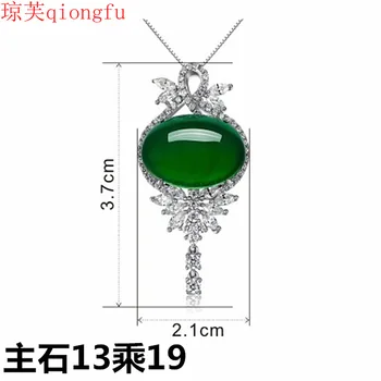 Qiongfu boho2021 ehted vibu chalcedony jasper daamid mood kaelakee looduslikust kivist ripats maagiline amuletid vaimne ehteid
