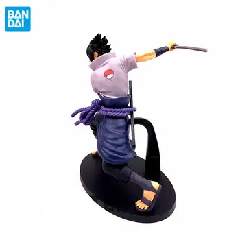 17cm Originaal Bandai Naruto Sasuke Uchiha Anime, Joonis PVC mänguasjad Teenetemärgi Kogumise joonis sõpradele kingitusi Mudel Nukud