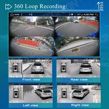 6+128G Toyota RAV4 2005-2013 Android 360 HD Auto Surround View Kaamera, Auto Multimeedia Mängija, Stereo Raadio GPS Navigtion DSP