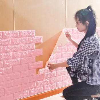 DIY 3D-Isekleepuv Telliskivi Seina Kleebised Kokkupõrke Vältimise Leibkonna Renoveerimine Kokkupõrke-Raamat elutuba Home Decor