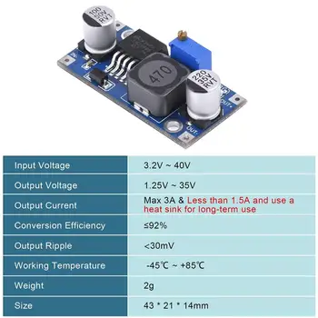 3.2-40V 1.25-35V Step-down Voltage Regulator Moodul DC-DC Converter DIY Mobiil Toide Moodul Reguleeritav Pinge