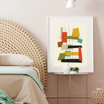 Varruka Sajandi Moodsa Abstraktse Plakat Pildid Retro Seina Art Lõuend Maali Pilte elutuba Home Decor