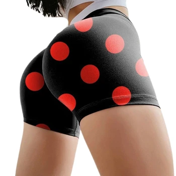 Naiste Kõrge Vöökoht Polka Dot Print Jooga Püksid Seksikas Compression Kõhn, Sportlik Kuuma Püksid Treening Töötab Pingeline Säärised