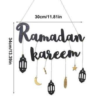 Moslemi Banner Ramadan Kareem Tähed Seina Riputamise Ramadan Kaunistused Kodu Seina Kaunistama Festival Tarvikud