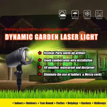 Veekindel LED Väljas Dünaamiline Muru Lamp Täht Projektor Laseri Valgus RF puldiga Jõulud Puhkuse Pool Aeda Decorat