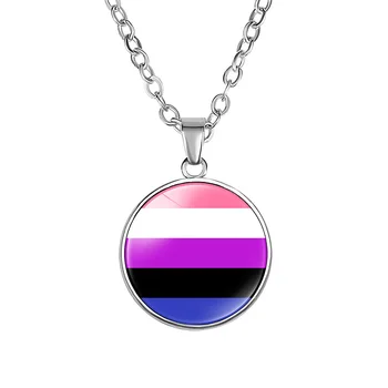 Vikerkaar LGBT-Gay-Pride Kaelakee Infinity Armastus Lesbi Ripats Unikaalne Disain Klaasist Pika Ahelaga Meeste, Naiste Paar Ehted Choker