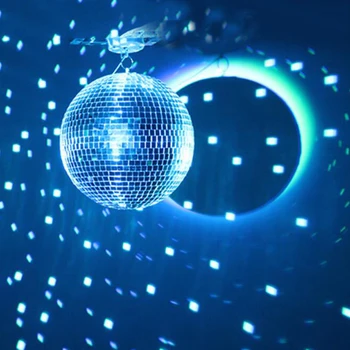 20/25/30CM Reflective Peegel Disco Ball Lava Valgus Pöörlev Klaasist Palli RGB Valguse Baar KTV Jõulud Pulmapidu