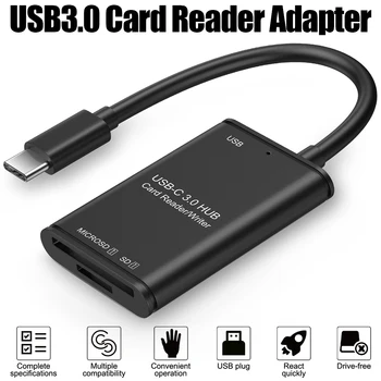 USB-C Card Reader/Writer/OTG Adapter USB3.0-Kaardi Lugeja-Adapter Mahutavusega SD-Kaardi MacBook Kaamera, Android, Windows Vista, Linux