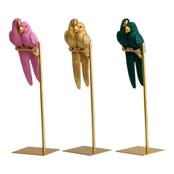 Loominguline Vaik Papagoi Käsitöö Ehteid Pronksist Skulptuur Kujukeste Housewarming Kingitused Office Kapp Kodus Tabel
