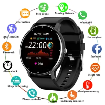 2021 Uus ZL02 Smart Watch Mehed Lady Täielikult Puutetundlik Ekraan Sport Fitness Vaadata IP67, Veekindel Bluetooth4.0 Android ja iOS Mehed+kast