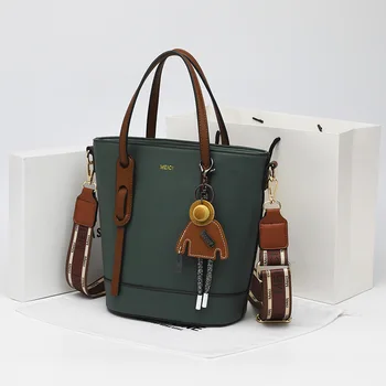 Lisatasu mõttes kopp kott 2021 uus trend lihtne moe looduslike suure jõudlusega üks-õlg messenger kott käekott naiste kott