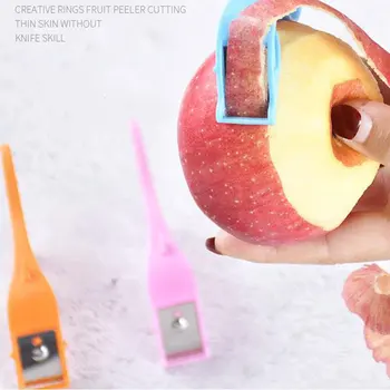 Multi-funktsionaalne Apple Peeler Köök Vahend Plastist Rõngas Puu-Oranž Peeler
