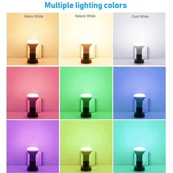 E27 RGB Smart Lamp 15W 85-265V Värvus Muutlik RGBWW RGB+Valge Led Lambi Tööd Alexa Google ' i Kodu APP Wifi Led Pirn