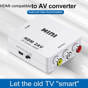 HDMI-ühilduvate, ET AV RCA CVSB L/R Video 1080P Converter Toetab NTSC PAL Väljund HD-DVD Converter Box PS3/PC/VCR/NTSC