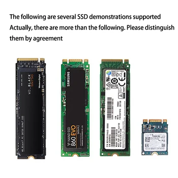 Arvuti M 2 SSD Kodu SATA Converter 10Gbps Kiirus Universaalne USB3.1 NVME Gen USB Adapter Professional Office Dual Protokoll