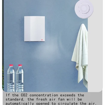 Zigbee/Tuya WIFI Smart Air Box Süsinikdioksiidi Detektor CO2 Gaasi Andur Süsinikdioksiidi Andur App Kontrolli