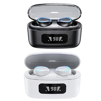 TWS T1 Bluetooth-5.0 täiesti uued Juhtmeta Kõrvaklapid Touch Kontrolli HiFI Stereo Kõrvaklapid Sport Earbuds Veekindel Koos Charing Box