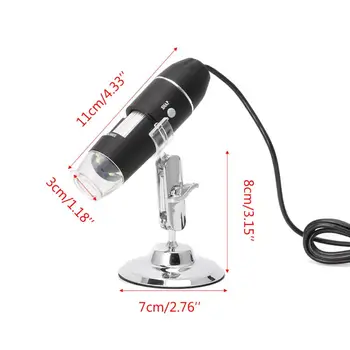 1600X USB Digital Microscope Kaamera Endoscope 8LED Luup Metallist Seista