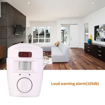 LESHP 105db Traadita PIR Liikumisanduri Häire Kodu Turvalisus Anti-varguse Liikumise Detektor Alarm Süsteem koos 2 pult