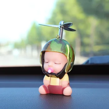 Auto Speelgoed Eend Fopspeen Baby Doll Täidetud ühise Põllumajanduspoliitika Voor Auto Armatuurlauale Beoordeling Spiegel Aksessuaarid lõbus Decor