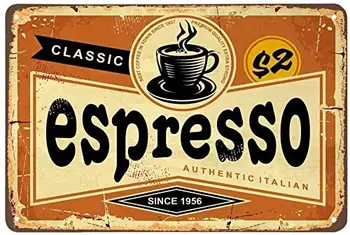 Espresso Tina Märk,Klassikaline itaalia Kohvi Vintage Metallist Tina Märke, Kohvikud, Baarid, Pubid Kauplus Seina Dekoratiivsed Naljakas Retro