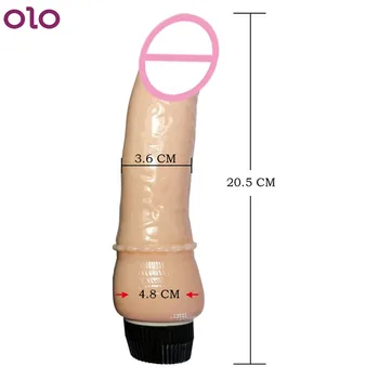 Crystal Vibraator Dildo 20cm Suur Peenis Seksi Mänguasjad, Naiste Erootiline Naine Masturbator Multi Kiirusega Realistlik Dildos Intiimne Kaupade