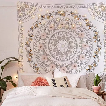 Vaip, mille Andis Lilleline Muster,Bohemian Mandala Seinal Ripuvad Seinavaibad,Art Print Pannoo jaoks Magamistuba & Home Decor