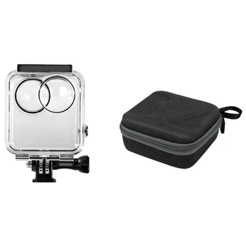 Eest GoPro Max Veekindel Korpus Kest Kaitsva Katte Box & Ladustamise Kott GoPro maksimaalne Must (Max black Mini EVA