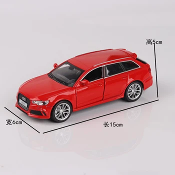1:32 Mõõtkavas Audi RS6 Sulamist Valatud Auto Mudel ja Tõmba Tagasi Metall Laste Haridus Acoustooptic Mänguasjade Kollektsiooni