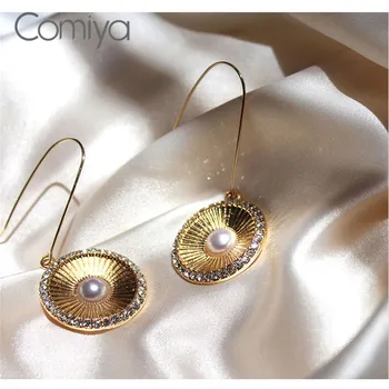 Comiya Korea Tolknema Kõrvarõngad Ehted Ring Crystal Ripats India Brincos Acryic Pärlid Tilk Kõrvarõngas Femme Pendientes
