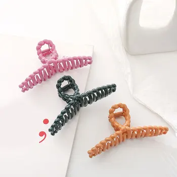 Korea Fashion Värviga Haara Clip Suured Plastist Juuksed Clip Krabi Karvad Sõrad Naiste jaoks Tüdrukud, Juuksed tarvikud Juuste Stiil Tööriistad
