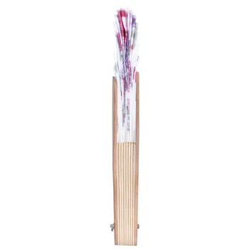 Bamboo Flower Trükitud Jaapani Stiilis Kokkupandav käeshoitav Fänn Tundsin, et Seljakott Sisesta Korraldaja Ladustamise Kott(Tume Khaki)