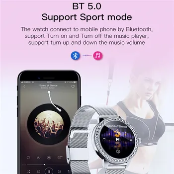 SN91 2021 Veekindel Fitness Tracker Nutikas Käevõru pulsikella Sport Bluetooth Lady Vaadata Naiste Android ja IOS