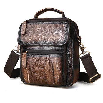 Uus Saabuvad Tera Nahast Meeste Travel Õla Messenger bag Fashion Sinine College Cross-body Kott 9