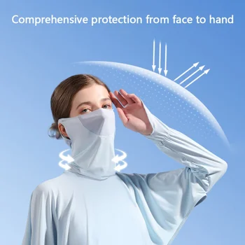 Naiste Suvine Integreeritud Päikesekaitse Rippuvad Kõrva Mask Tank Eesotsas Anti-UV-Ice Siid Jahutus Kaitsta Tops
