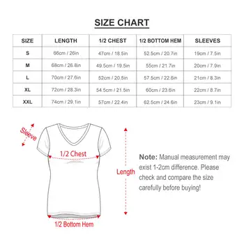 Naised Toetamine T-Särk Suvel Graafiline Lady Trendikas T-Särk Lühikese Varruka V Kaela Tshirt Mõõdus