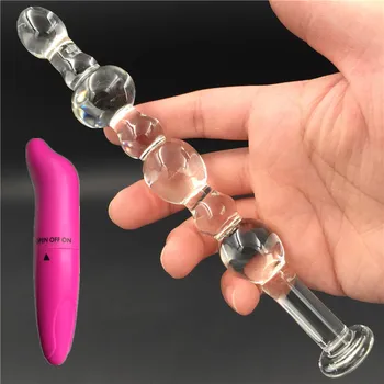 2 Tk/Palju Vibraator Ja Pikk ja läbipaistev kristallklaasi Anal simulatsiooni peenis Seksi Täiskasvanud tooted naistele meeste masturbatsioon