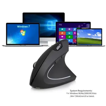 YWYT G814 2.4 G Traadita Vertikaalne Hiire Ergonoomiline Vertikaalne Hiirt Püsti Optiline Hiir Mouse 3 DPI Reguleeritav ARVUTI Sülearvuti