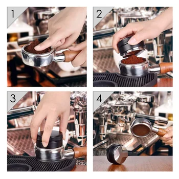 Espresso 304 Roostevabast Terasest, Kohvi Edasimüüja Leveler Vahend, Kohvi Manipuleerida Kolme Nurgaga Nõlvadel