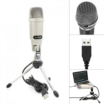 Mini USB Kondensaator Mikrofon Arvuti Voice Chat Karaoke Mängu Mikrofon Sõltumatu Heli-Kaardi Funktsioonid