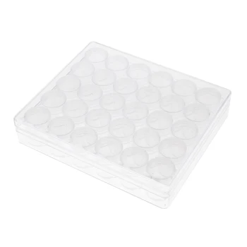 30x 6g Tühi Pill Box Purgid Pulber Koor Vedelikud Kosmeetika Meik Pot W/ Case
