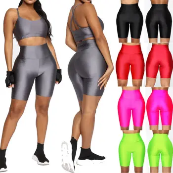Mood Naised Kõhn Bodycon Töötab Sport Lühikesed Püksid Püksid Kuuma Pant Compression Fitness